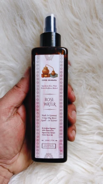 Steam Distilled Gulab Jal – Made from 40kg Fresh Roses (Kannauj)