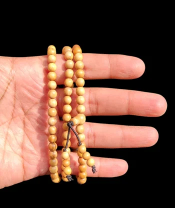 White Heartwood Sandalwood Mala